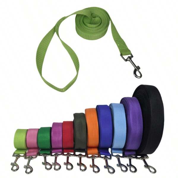 5m/10m/15m Extra Long Dog Leash, Thick Nylon Training Leash, Durable Anti-Pulling Dog Leash For Camping, Backyard, Suitable For Small, Medium And Large Dogs