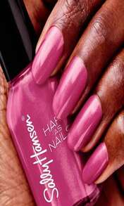 Sally Hansen Hard As Nails, Unbreakable Heart, Long Lasting, Chip Resistant, Opaque, Shimmery Pink Nail Polish