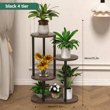 1 件多层简约花架，适用于多肉植物、绿萝、客厅、阳台、节省空间的室内植物和展示架 - 彩色 - 查看 16