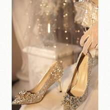 Women Pumps - 銀色3cm - 查看 1