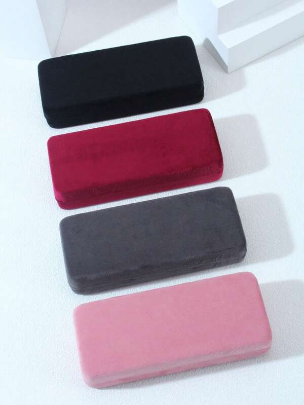 1 Stück rechteckige Brillenetui aus Samt, praktisch und stylisch für Damen und Herren