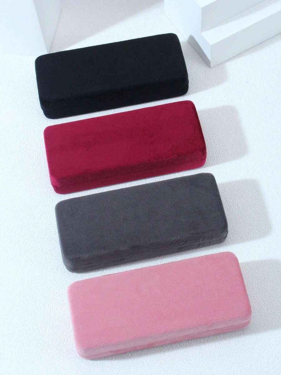 1 Stück rechteckige Brillenetui aus Samt, praktisch und stylisch für Damen und Herren