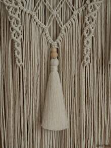 流苏墙面装饰，波西米亚风流苏装饰壁挂，墙面装饰，家居装饰 - 白色 - 查看 4