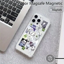 Inoue Toro Phone Case Compatible With For 16, 15, 14, 13, 12, 11 Pro Max Mini XR XS X 7 8 Plus, Featuring Four-Corner Drop Protection, Transparent, Magnetic, And Soft TPU Back Cover. - Trong sáng - Xem 9