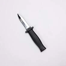 1 peça de faca de plástico retrátil assistida por mola novidade susto brincadeira falsa adereço