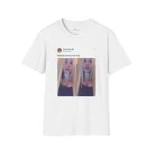 COCOC 2025 New Summer Loose Pattern Round Neck Shirt,Trisha Paytas "Nobody Knows Me Truly" Tweet/ Post T-Shirt - 白色 - 查看 1