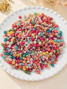 120/260 Stücke 7*4mm bunte Buchstaben Buchstaben Perlen, für DIY Armband, Halskette, Ohrring Schmuckherstellung Set