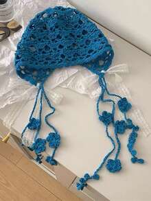 Estilo e Cor Aleatórios Boêmio Vintage Feito à Mão Borla Bola de Moda Gorro de Lã Tricotada, Protetor de Orelha Unissex Quente, Adequado para Atividades ao Ar Livre de Inverno (Como Esqui e Viagem) e Acessórios de Outono - Multicolorido - Visão 17