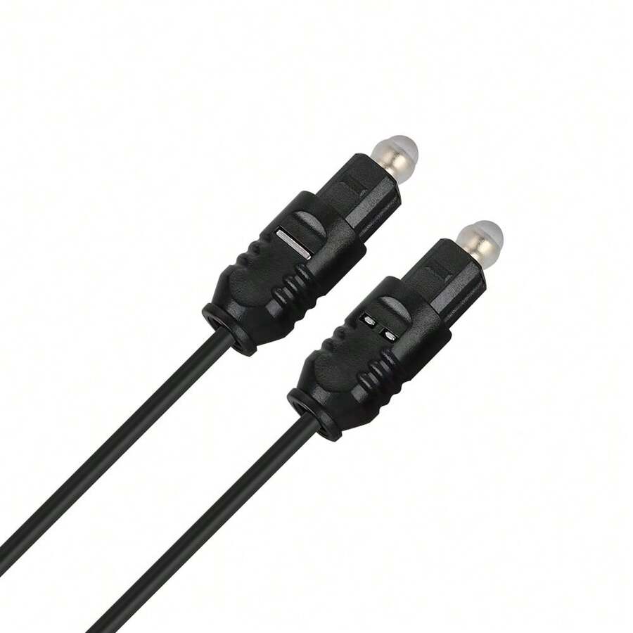Cable de Audio óPtico Digital de 2,2 mm de DiáMetro Exterior (3 M) para DVD, CD, Minidiscos, DAT y Otros Dispositivos de Audio Digital - Negro - Ver 1