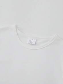 小男孩趣味口号“Tung Tung Tung Sahur”和卡通火柴人印花短袖T恤