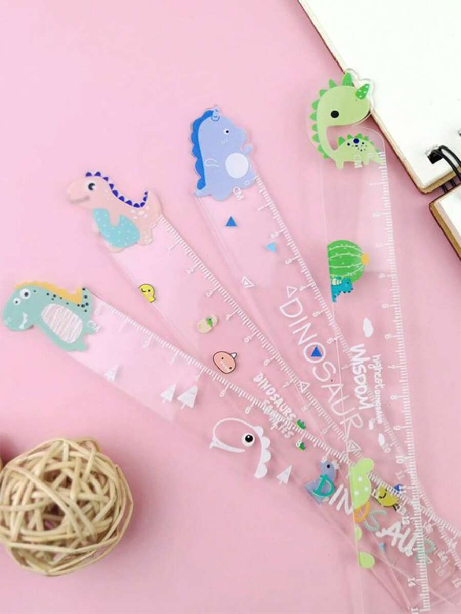 1pc Dinosaur Design Random Ruler,Rulers - Multicolor - View 1