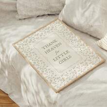 1 件无框复古“感谢天堂赐予小女孩”儿童房墙壁艺术 Cottagecore 鼠尾草绿色花卉海报，带有乡村格言，农舍女孩房间装饰印刷品，适用于卧室/宿舍/派对，完美的礼物和植物墙面装饰（墙壁印刷品、时髦海报、返校装饰） - 彩色 - 查看 5