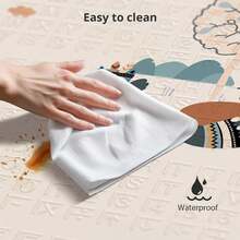 Extra Large 59x59 Inch Foldable Baby Play Mat With Travel Bag, Waterproof Reversible Foam Activity Mat For Tummy Time & Crawling,  Playpen Floor Mat For Infants Toddlers - 狐狸 - 查看 6