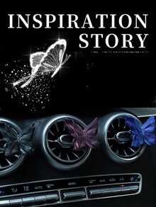 1 Piece Of Gypsum Butterfly Car Diffuser - Decorative Aromatherapy Car Dashboard Accessory, Home Decoration Item, Holiday Gift, Blue, Burgundy, Black , No Need To Charge - Fashionable Car Interior, Butterfly Decoration, No Battery Required