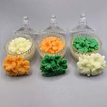 1/2pcs Frangipani Silicone Mold, 3D Candle Mold, Soap Mold, Resin Molds, DIY Soft Pottery Clay Drop Glue Decorative Mold, Hand Decorative Art Tools - Multicolor - View 6