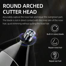 Kemei KM-1407 三合一电动理发器、鼻毛/耳毛修剪器和剃须刀套装，USB充电，男士多功能理容套装（1套） - 彩色 - 查看 7