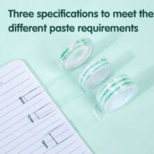 得力12片装透明胶带 - 易撕易粘，高粘性，适用于办公室/工厂