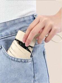 Small Folding Umbrella, Mini Pocket Waterproof Portable Travel Umbrella,Sun Umbrella Female Sunscreen UV Protection Sun And Rain Umbrella Two-In-One Mini Five-Fold Ultra-Light And Compact Portable,Mini Travel Umbrella, Small And Compact Portable Umbrella For Sunny And Rainy Days, Windproof Sunshade, 99% UV Protection, Suitable For Women And Men Umbrella For Women Umbrella Rainproof Windproof