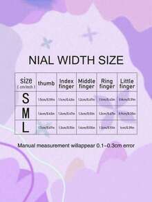 10片手工亚克力美甲贴纸，美甲用品，长指甲贴纸，长指甲，尖指甲，粉色指甲，白色指甲油，法式美甲，线条，极简美甲，海滩必备，可爱，夏季美甲，返校季，假指甲，美甲贴纸，美甲用品，包含美甲工具，适合女性和女孩 - 彩色 - 查看 6