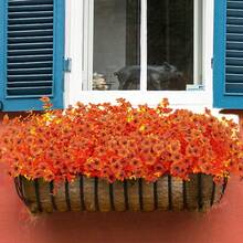 1 pièce/3 pièces/5 pièces/50 pièces - Plantes artificielles pour la décoration extérieure d'automne, marguerites en soie colorées, eucalyptus résistant aux UV, décoration réaliste pour la maison, le jardin, le porche, la terrasse, la fenêtre, la cour. Décoration pour la maison, le jardin, le porche.