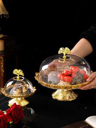 1 套塑料蛋糕盘、托盘、装饰托盘、家用储物托盘，适用于家庭、派对、餐厅、野餐、婚礼庆典、派对托盘