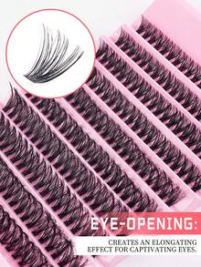 200 Pcs D Curl Lashes Clusters,8-16mm, False Eyelashes 10 Rows 30D Cluster Lashes,Invidual Eyelashes Natural Looking & Lightweight Lashes, Lashes Extension, Easy Makeup Eyelashes , DIY Segment Eyelashes,Thick & Dramatic Lashes, Segment Lashes - C - View 16