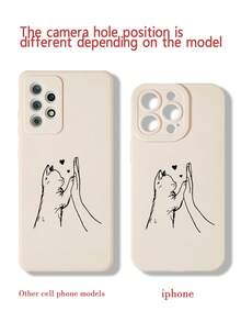 1个加厚防摔涂鸦猫镂空边框手机壳，兼容 16/11/16 Pro/16 Plus/16 Pro Max/16 e/15 Pro Max/13/14/12/XS/XR/7G/8P、Galaxy S25/S25 Plus/S25 Ultra/A16/A36/A26/A56/A50/A12/A32/A52/A72/A51/A21 S/A13/A14/S24/S24 Plus/S24 Ultra、S22/A52/A53/A54/A55、11/12 Pro/12/12 X/13 Pro/14 Pro/15 Pro、10/9/Note9/12c/Note11 Pro/Note8 Pro，防水防摔防刮。 - 彩色 - 查看 5