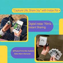 FujiFilm Pal Smart Camera Instant Photo Imaging CCD Sensor HD Shooting Bluetooth Connection APP Control Palm-Sized Portable Instant Photo Printing Fun Cat Paw Pink - Cat's Paw Powder - View 5