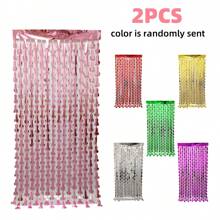 1/2 件成人背景流苏，单身派对装饰，金属箔流苏飘带，完美派对、家居和节日装饰，派对飘带，单身派对装饰