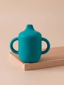 1PC Personalized Customization Name Children Silicone Sippy Cup Portable Water Bottle Kids Feeding Learning Cups Leakproof Toddler Bottles Solid Color Custom Tableware,Halloween Edit,Back To School Fashion,Christmas Gift