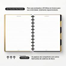 ISCOOL Hardcover Notebook With Monogram Minimal Profile, Letter W - White and Gold - View 7