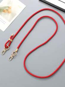 新款可调节编织皮绳斜挎包链条多功能手机挂绳带透明卡 - 彩色 - 查看 13