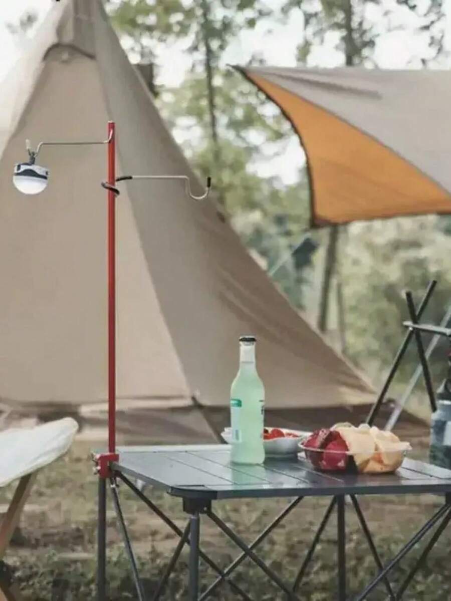 Multi Functional S-Shaped Anti Slip Hook Outdoor Camping Light Hook Lamp Pole Hook Stainless Steel Pig Tail Hook Portable Storage Rack Hook - Multicolor - View 1