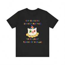 Oversized Clowncore Shirt, Funny Meme Tshirt, Kidcore Clothes, Cat Themed Gifts, Weird Core Tee, Shirts That Go Hard, Gift For Clown Lover, Unhinged - 黑色 - 查看 1