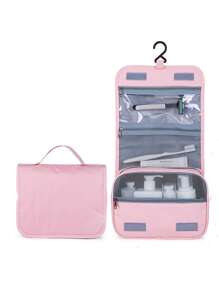大容量挂式洗漱包，防水可折叠手提包，旅行化妆品收纳包，化妆包，旅行洗漱包，女士化妆品收纳包，化妆刷收纳包，多功能化妆品收纳包，适合海滩度假、商务旅行、学生办公用品