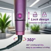 ANGENIL Alisador de Cabelo com Placa de Torção ANGENIL, Cabelo Cacheado-Cabelo Liso 2 em 1, Adequado para Mulheres, -1 Polegada Voltagem Dupla, Função de Íon Negativo, Visor LCD, Temperatura Ajustável em Várias Velocidades