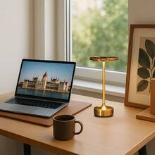 Wireless Portable LED Desk Lamp, Powered By Rechargeable Batteries, Touch Sensitive Dimming, With 3 Adjustable Brightness Levels, Suitable For Home Offices, Bedrooms, Hotels, Guest Rooms, Restaurants, And Outdoor Use - 彩色 - 查看 3