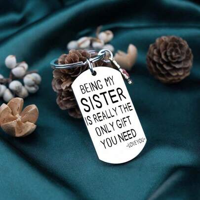 1pc Sisters Gifts From Sister Birthday Gift For Women Adult Big Little Sister Gift Unique Birthday Thanksgiving Christmas Gift Ideas For Girls Teen Keychain Best Sister Ever Gifts Funny