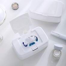 1/2PCS Portable Wet Wipe Dispenser - Square Plastic Tissue Holder For Car & Office, Bathroom Essentials, Christmas/Halloween Gift Decoration,Bathroom Storage,Toilet Roll Holder,Bathroom Accessories,Tissue Box Holder,Kitchen Accessories