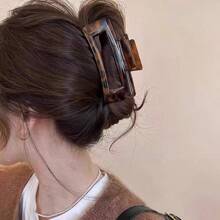 Pinza de pelo grande y universal con estampado de leopardo, pinza elegante para peinados de moño, nuevo accesorio de cabello de moda 2024: pinza, mordaza, agarrador y atrapador de cabello