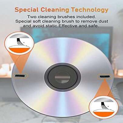 Laser Lens Cleaner Disc Cleaning Set For CD/VCD/DVD Player, Safe And Effective