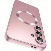 适用于三星 Galaxy S24 S25 S22 S23 Ultra Plus S20 S21 FE Note 20 A35 A55 A05 A15 的奢华磁吸手机壳，采用柔软的 TPU 材质。 - 玫瑰金 - 查看 10