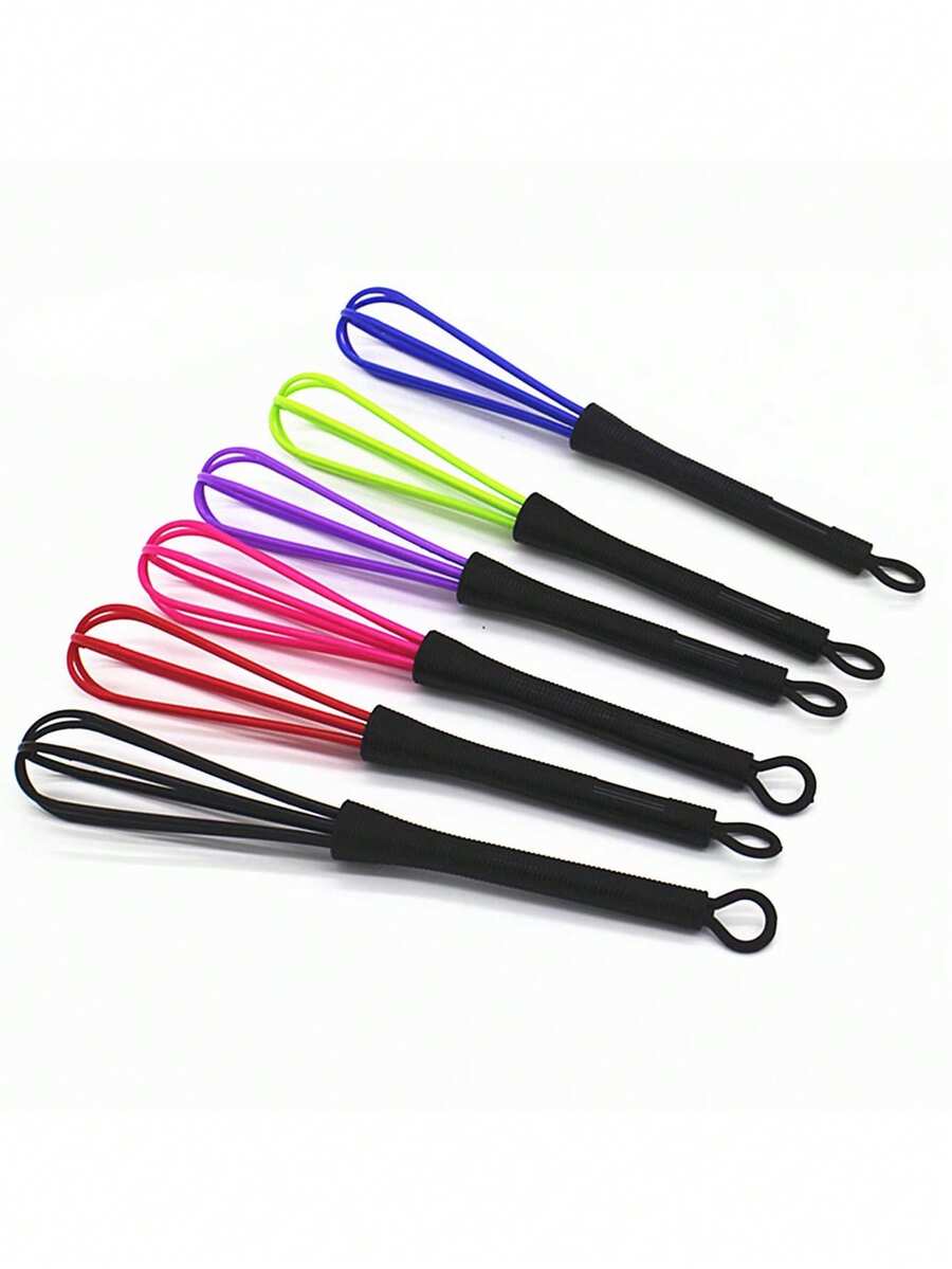 5pcs Plastic Hair Dye Mixer Set, Suitable For Salons, Barbershops, And DIY Hair Coloring. Mini Mixer For Blending Hair Dye, Bleach, And Other Cosmetic Preparations, Also Applicable For Kitchen Baking And Cooking