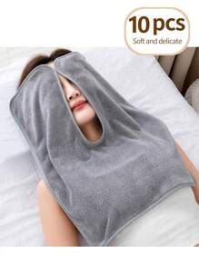 1/3/5/7/10 PCS U Shape Towel Esthetician Salon Spa Massage Facial Care Neck Cosmetic Towels Reusable Warmer Microfiber Neck Towel,19.69*15.75inch(50*40cm) - Multicolor - View 5