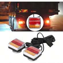 12V Magnetic Trailer Rear Light 10.3 * 9.3 * 6.8cm Board Lamps 7.5 Metre Cable Left And Right Side LED Trailer Lights - Variant1 - View 4