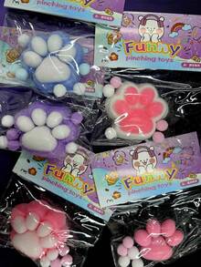 2025 Nuevo Artículo Juguete grande de apretón de pata de gato, Juguete de alivio de estrés, Bola de apretón de pata de gato linda, Juguete de apretón de pata de gato súper grande, Juguete de alivio de estrés de rebote lento de TPR, Juguete suave, Juguete de palma pegajosa, Juguete de alivio de estrés, Juguete de entrenamiento de coordinación mano-ojo, Juguete de alivio de estrés para niños y adultos, Juguete para niños, Juguete para niñas, Juguete interactivo para padres e hijos, Regalo para niños, Regalo sorpresa, Regalo de cumpleaños, Regalo de vacaciones - Navidad, Halloween - Juguete, Regalo