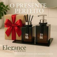 Luxury Lavatory Kit Glass Cube Diffuser + Soap + Tray