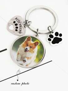 定制狗狗照片钥匙扣：宠物爱好者的个性化配饰 - 送给狗主人的贴心礼物 - 女士装饰钥匙扣 - 感恩节礼物 - 客製化鑰匙圈 - 查看 12