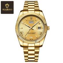 Fashion BINBOND B0733 Men Fashion Business Sports Quartz Watch 50M Waterproof Luminous Classic Calendar Creative Clock Men Wristwatch Birthday Gifts For Father, Husband, Brother Business Partners Built-In Battery Imported Japanese Automatic Quartz Movement - 彩色 - 查看 10