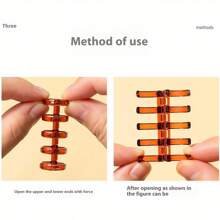 20pcs 5-Hole Ring Binder Clasp A4 Plastic Loose Leaf Binder Rings Replaceable Transparent Plastic Rings For Notebook,Back To School,School Supplies